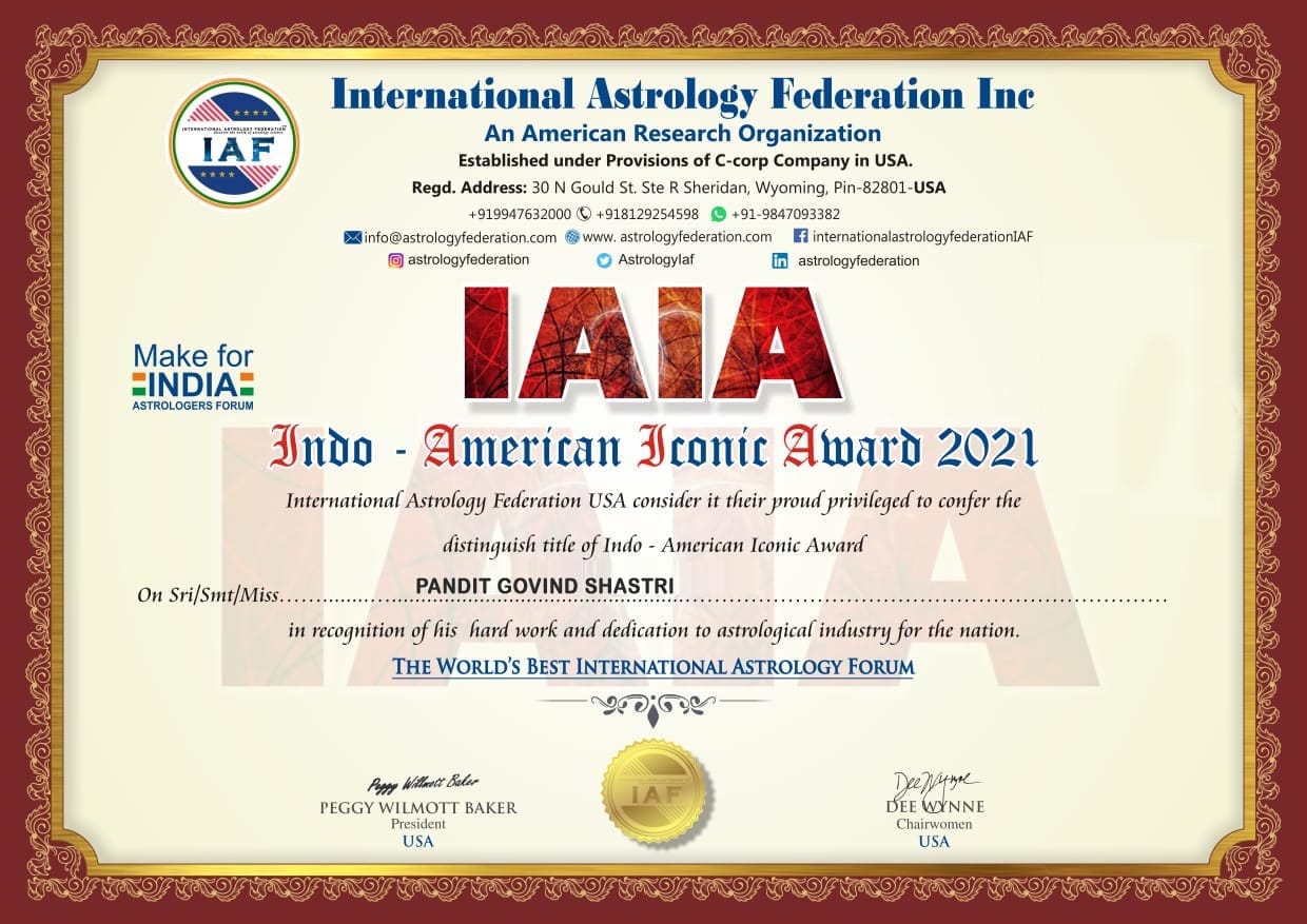 Accreditation Certificate Side view Right